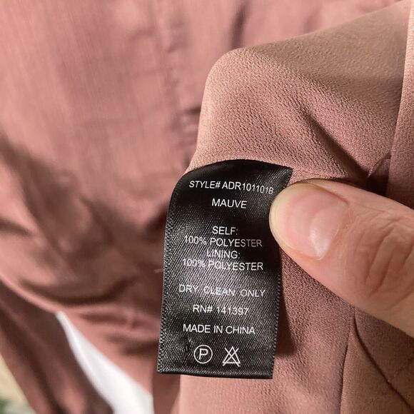 ASTR The Label Satin Muave Cut Out Front Mini Dress Button Sz Large Cocktail - Picture 7 of 10